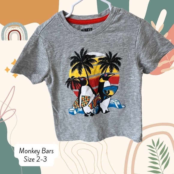 3/$10 Monkey Bars size 2/3 T-shirt - Picture 1 of 4